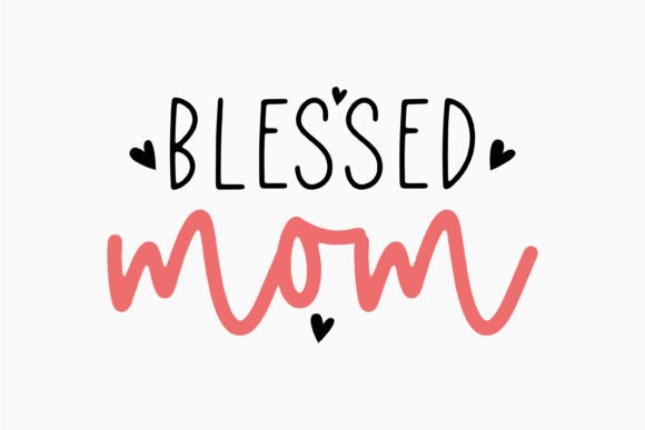 Blessed Mom Retro Mothers Day: A Versatile Graphics Asset for Crafts