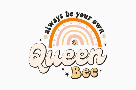Retro Bee Quote: A Versatile Graphics Asset for Crafts and More