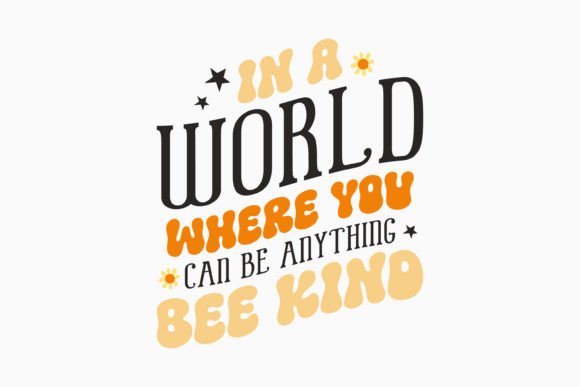 Retro Bee Quote for Creative Crafts and Graphics