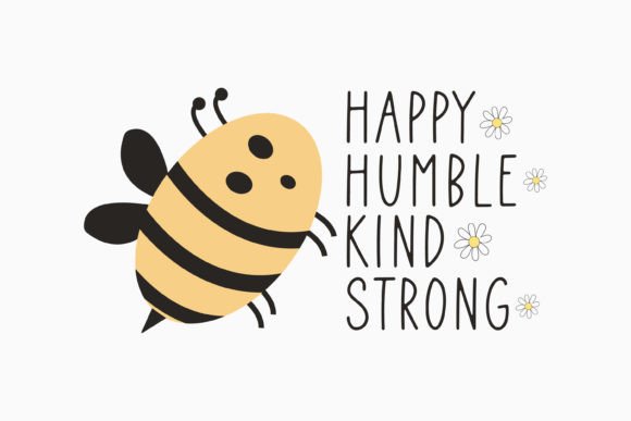 Retro Bee Quote Graphics: A Versatile Asset for Crafters