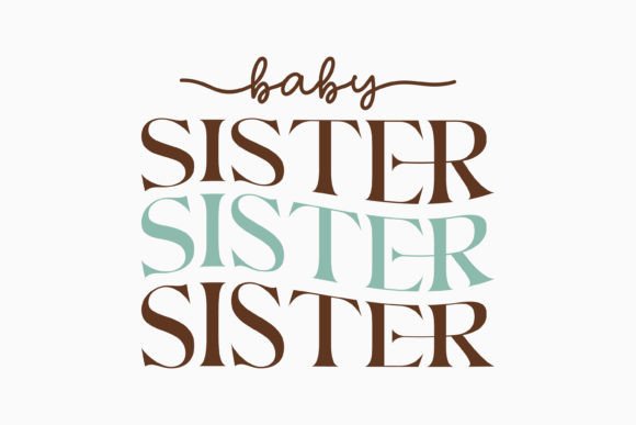 Retro Boho Baby Sister: A Charming Embroidery Design