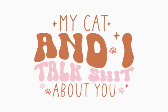 Retro Cat Quote SVG: A Charming Graphics Asset for Crafts
