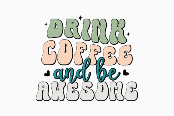 Retro Coffee Graphics for Local Crafts and Branding