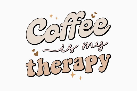 Retro Coffee Quote: A Versatile Graphics Asset for Crafts