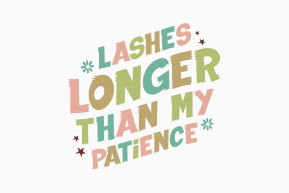 Retro Lashes: A Versatile Graphics Asset for Crafts