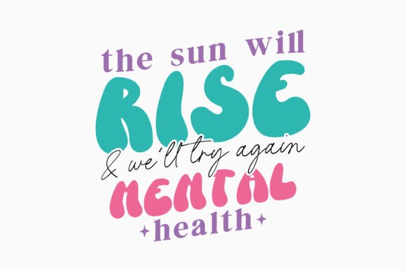 Retro Mental Health Graphics for Crafts: A Seller's Review