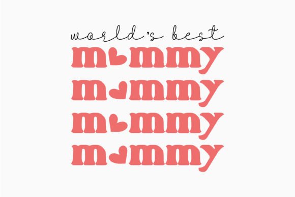 World's Best Mommy Retro Mothers Day Graphics for Crafts